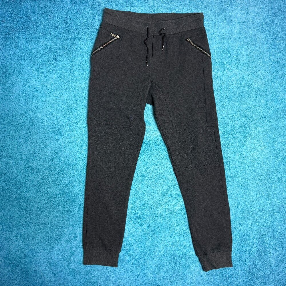 Projek Raw Pants Men's Medium 32x30.5 Grey Stretch Jogger Drawstring Slim Fit